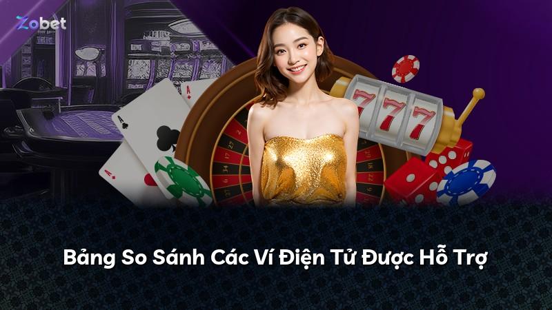 Bảng So Sánh Các Ví Điện Tử Được Hỗ Trợ
