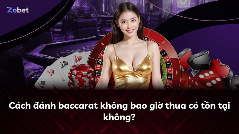 Cách đánh baccarat không bao giờ thua có tồn tại không?